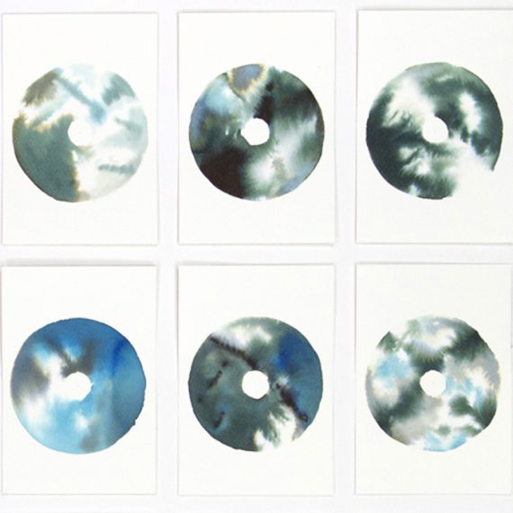 Twenty-five-Blue & black painting by Caroline Banks