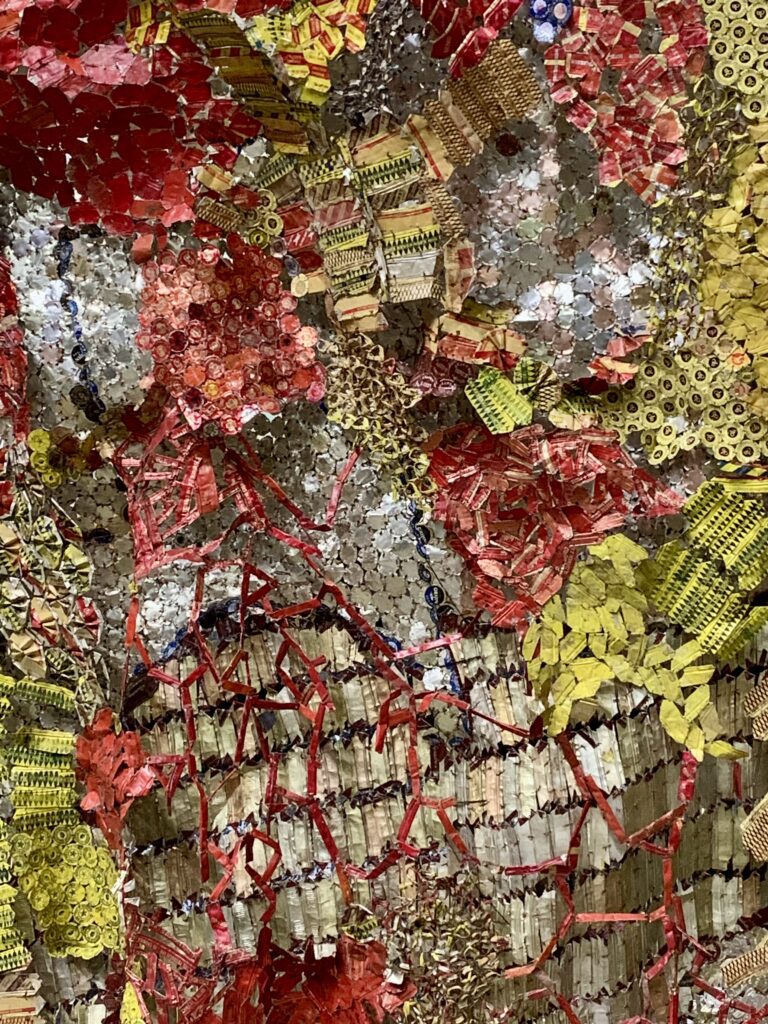 Tate Modern Turbine Hall commission by El Anatsui. Photo by Caroline Banks