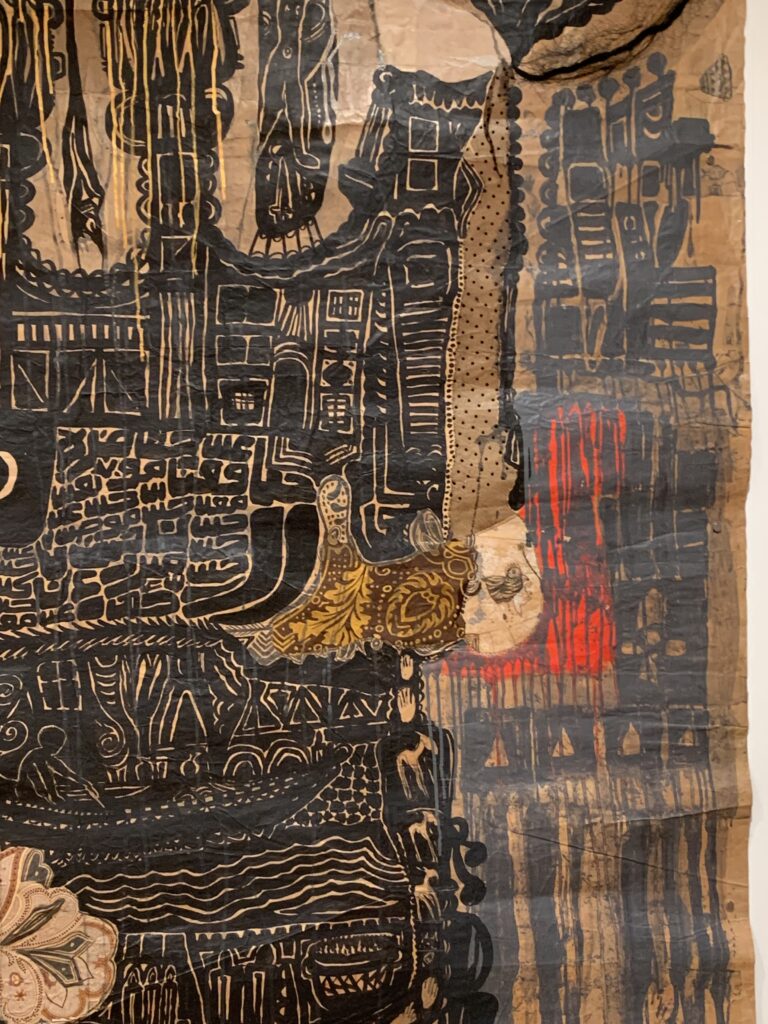 Fathi Hassan at Richard Saltoun Gallery. Photo by Caroline Banks.