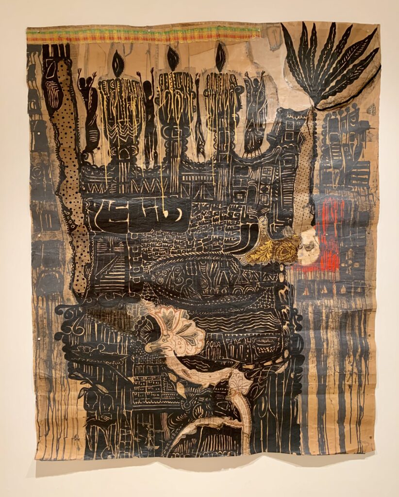 Fathi Hassan at Richard Saltoun Gallery. Photo by Caroline Banks.