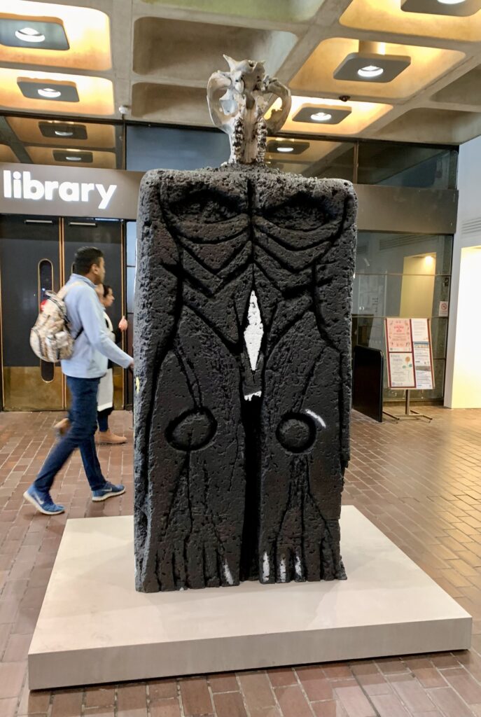 Huma Bhabha. Encounters: Giacometti at The Barbican. Photo by Caroline Banks.