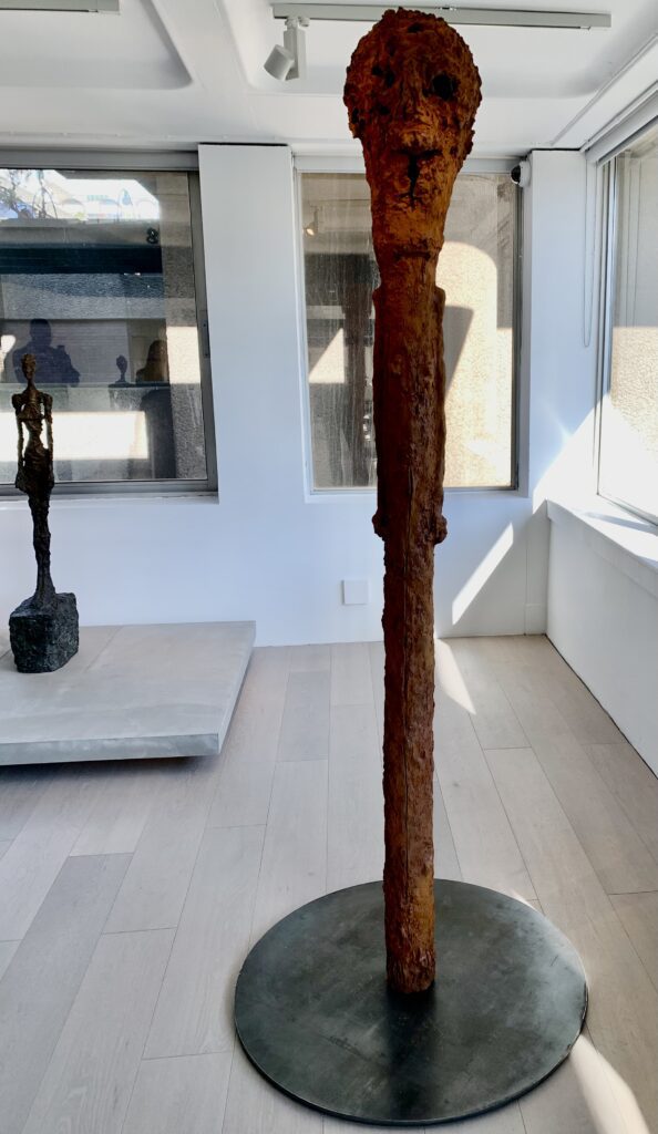 Huma Bhabha. Encounters: Giacometti at The Barbican. Photo by Caroline Banks.