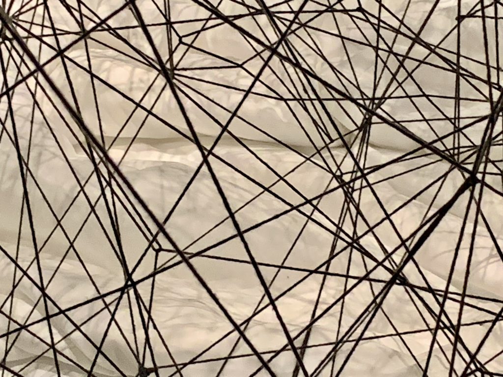 Chiharu Shiota: Threads of Life. Hayward Gallery. Photo by Caroline Banks.